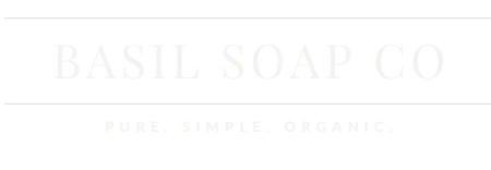 Basil soap white logo
