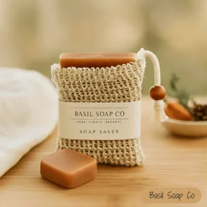 Soap saver storing soap in the bag